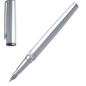 HUGO BOSS Fountain pen Gear Metal Chrome