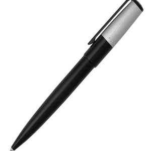 Hugo Boss Ballpoint pen Gear Minimal Black & Chrome