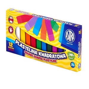 ASTRA Rectangular plasticine - 12 colors