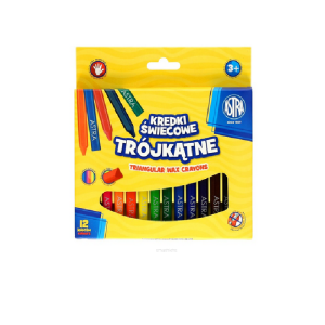 ASTRA Triangular crayons 12 kolorów