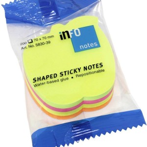 INFO Apple Shape Sticky Notes