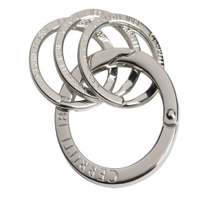 CERRUTI 1881 NAK209 Key ring Zoom Silver