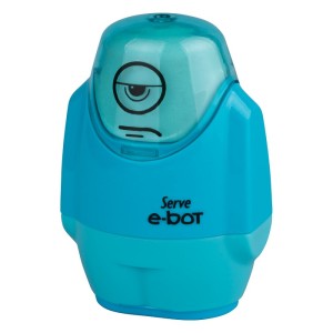 Serve E-Bot - Fluo Colours Eraser & Sharpener