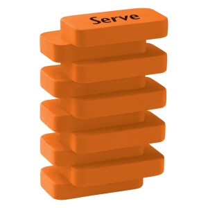 Serve Steps - Fluo Colours Eraser