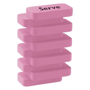 Serve Steps - Pastel Colours Eraser